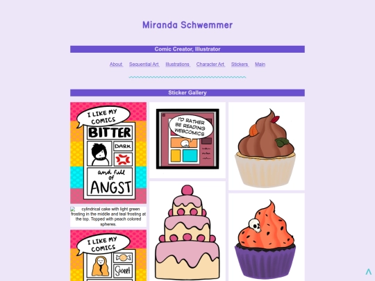 portfolio/stickers screenshot