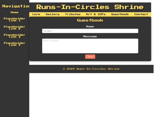 guestbook screenshot