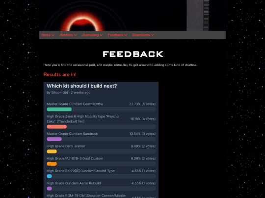 feedback/polls screenshot