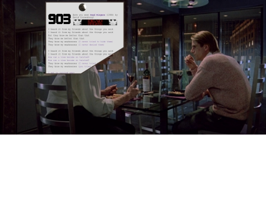 dead ringers/thethingsyousaid/thethingsyousaid screenshot
