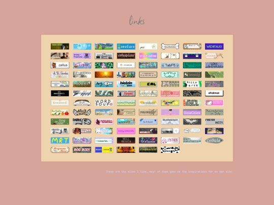 links screenshot