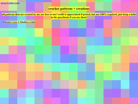 crochet/crochetmainpage screenshot