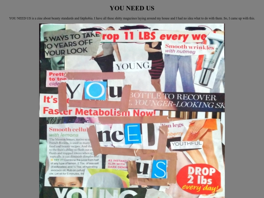 zines/collages/youneedus screenshot