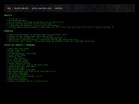 index screenshot