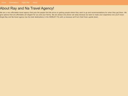 rayandnatravelagencies screenshot