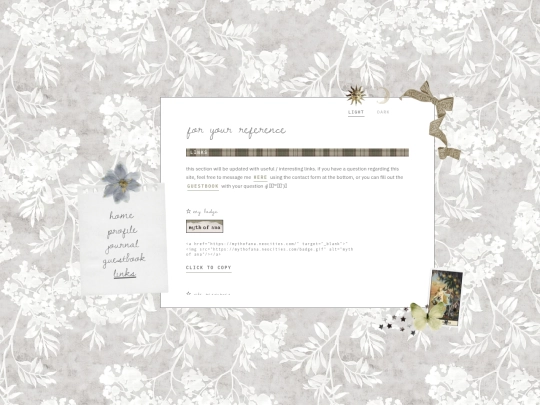 links screenshot