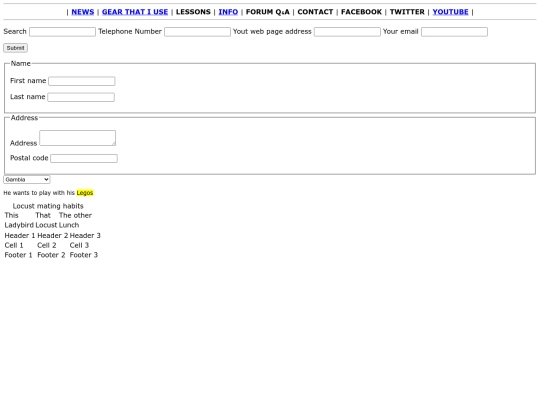 lessons screenshot