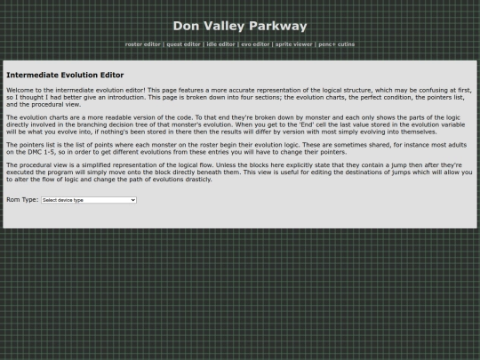 intermediateEvoEditor screenshot