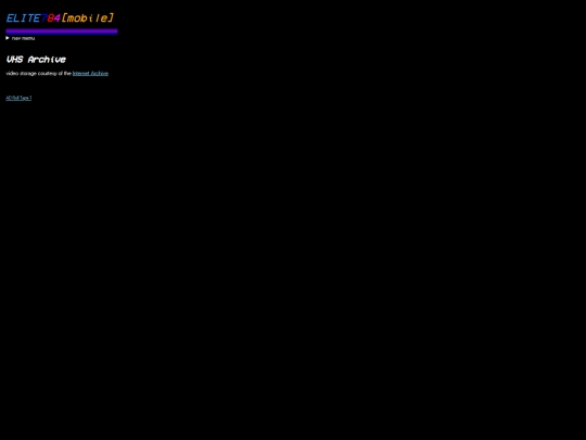 mobilever/vhs screenshot