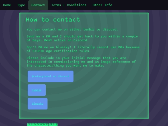 contact screenshot
