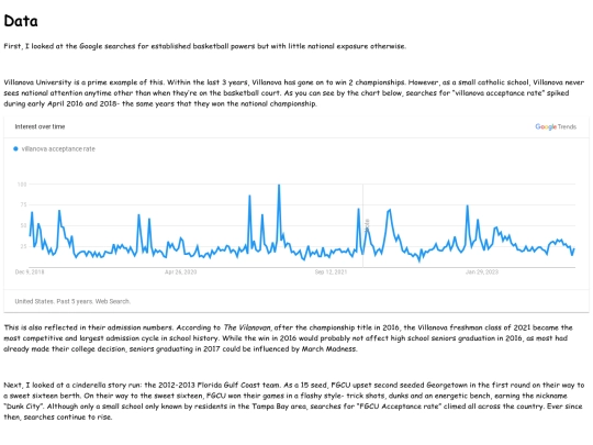 data screenshot