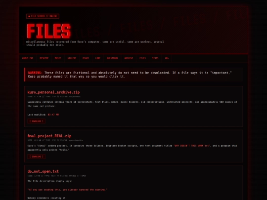 files screenshot