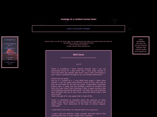 musings screenshot