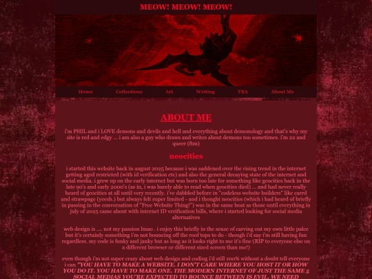 aboutme screenshot