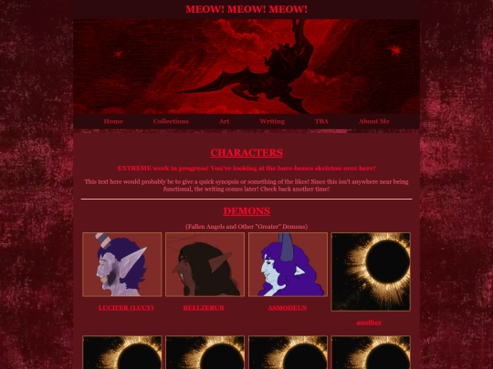 chararcters screenshot
