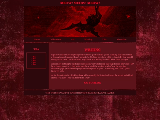writing screenshot
