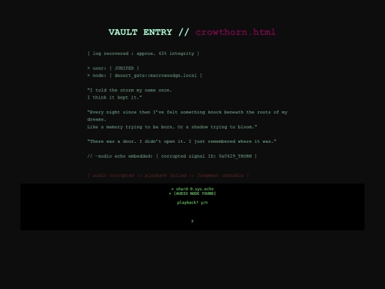 vault/crowthorn screenshot