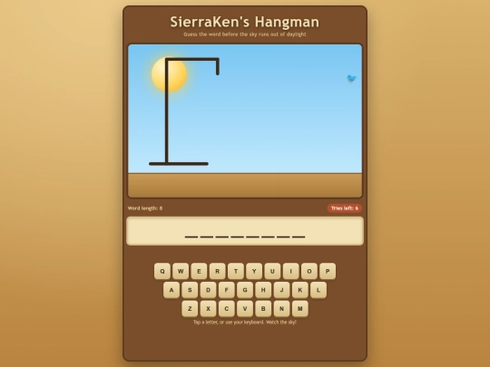 sierrakens-hangman screenshot