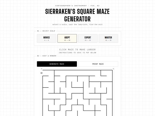 square-maze-generator screenshot