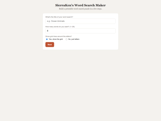 word-search-maker screenshot