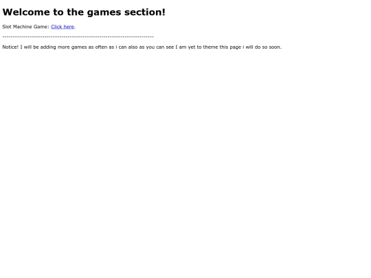 games screenshot