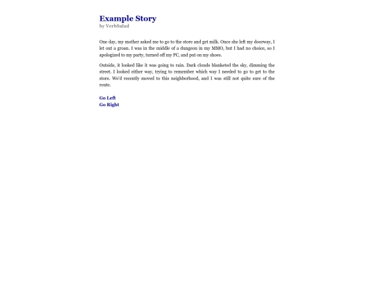 Example Story screenshot