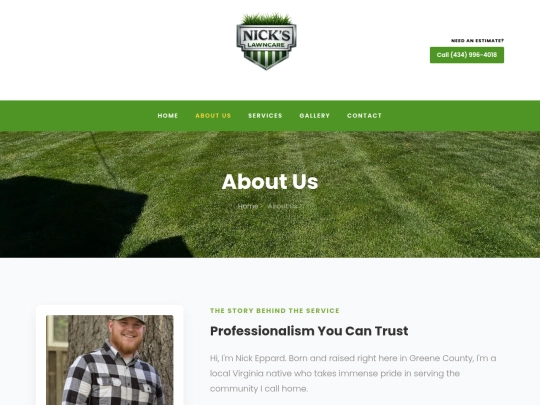 Lawncare/about screenshot