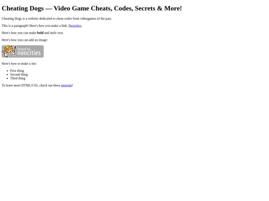 index screenshot
