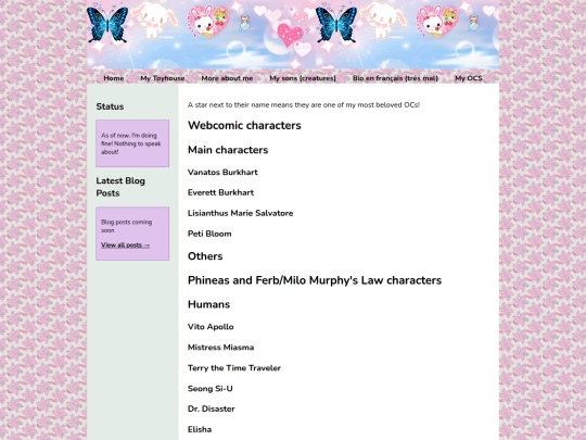 page/OCs screenshot