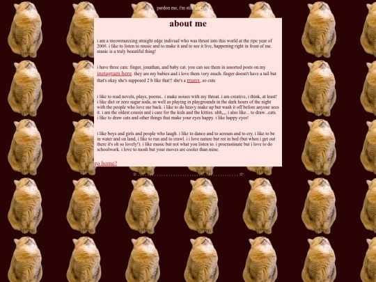 aboutme screenshot