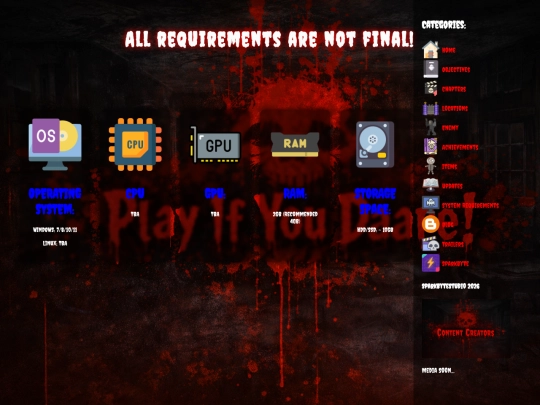 requirements screenshot