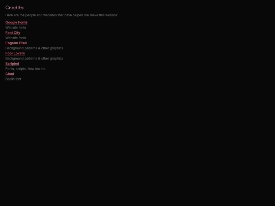credits screenshot