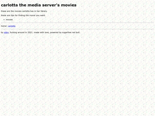 carlotta/movies screenshot