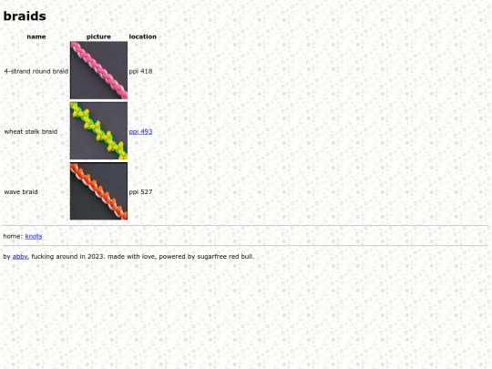 knots/braids screenshot