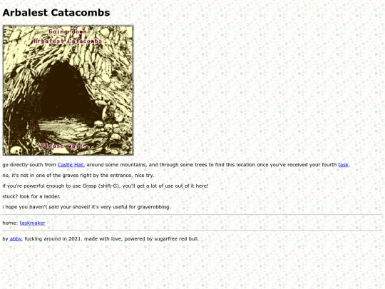 taskmaker/catacombs screenshot