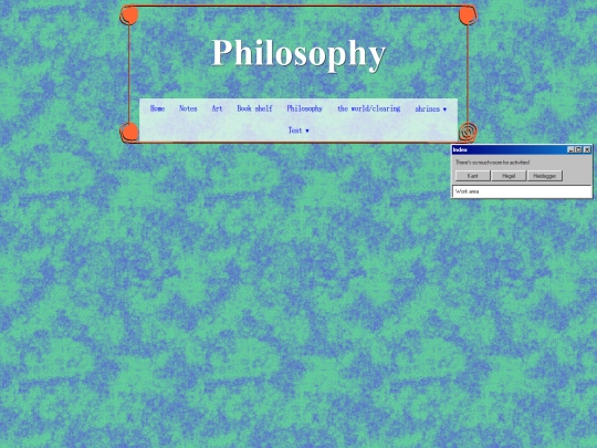 Philosophy screenshot