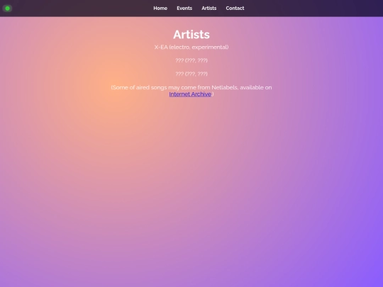 artists screenshot