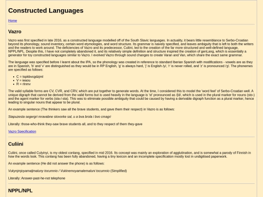 conlang screenshot