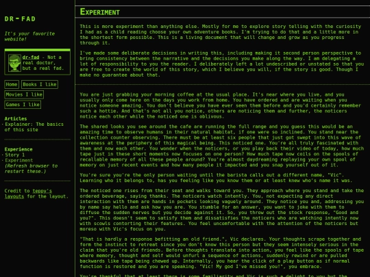 pages/experience/experiment screenshot