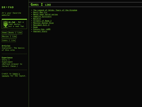 pages/games screenshot