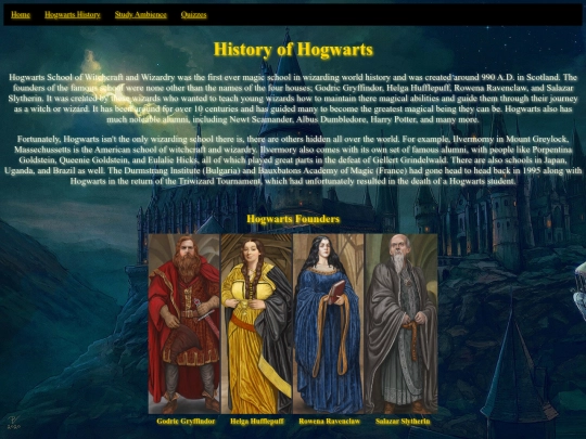 hogwartshistory screenshot