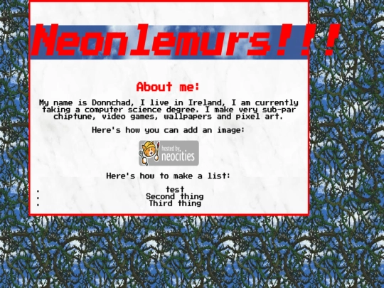 index screenshot