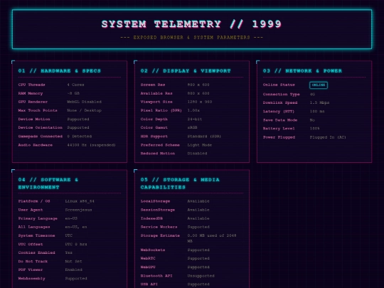 telemetry screenshot