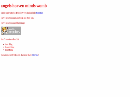 index screenshot