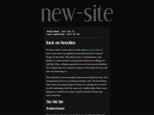 essays/new-site screenshot