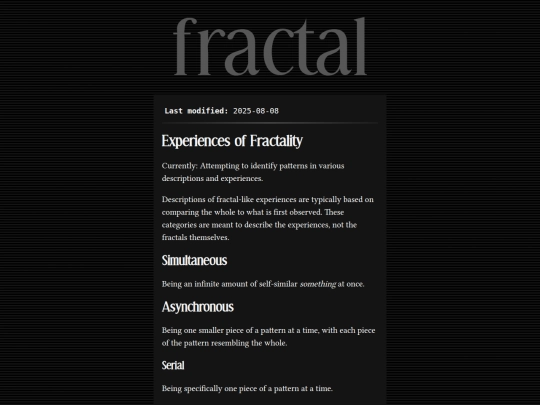 notes/fractal screenshot