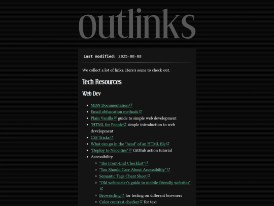 outlinks screenshot