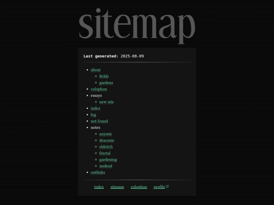 sitemap screenshot