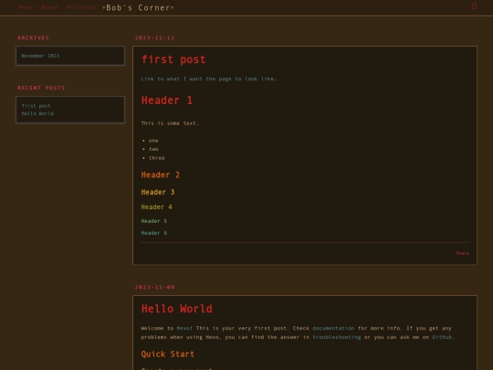index screenshot
