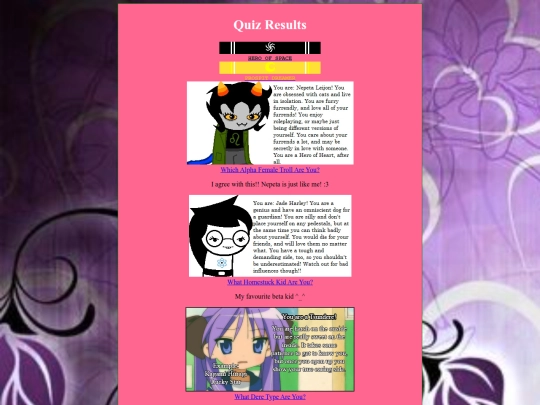 quizresults screenshot